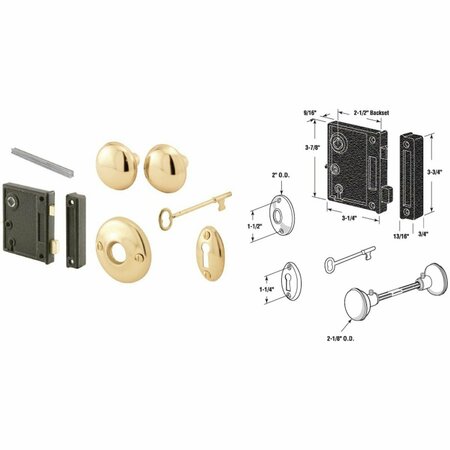 DEFENDER SECURITY Vertical Placement Bit Key Trim Lock E 2437